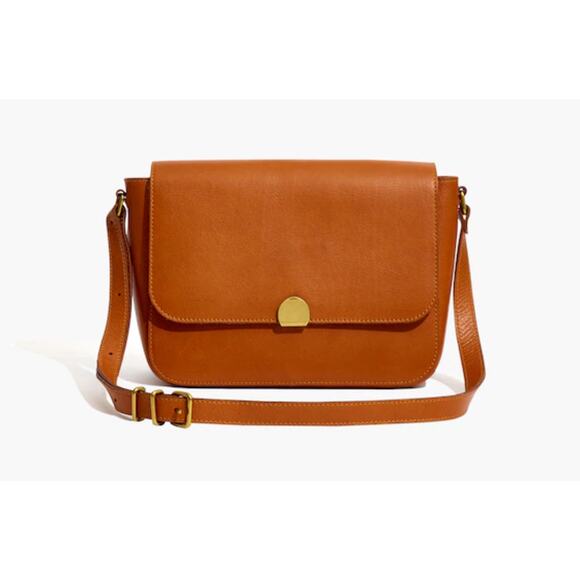 Madewell The Abroad Leather Shoulder Bag in Toffee - Picture 1 of 10